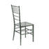 Chivari Clear Smoke Resin ThinVisible™ Seat Chiavari Chair CCRSM-MONO-THIN-ZG-T