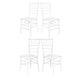 Chivari White ToughResin Chiavari Chair  - 4 Pack - Some Assembly Required CCRW-U-ZG-T-4