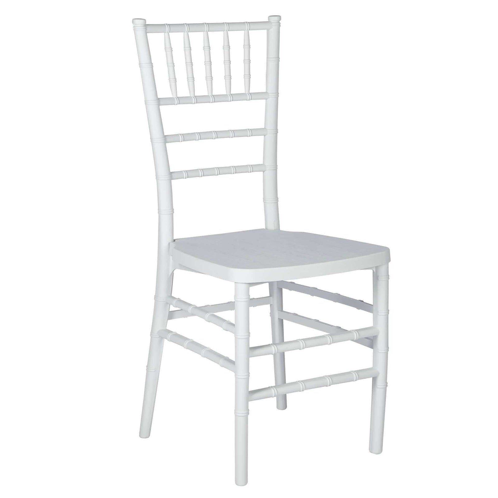 Chivari White Woodgrain ToughResin™ Chiavari Chair CCRWB-MONO-AX-T