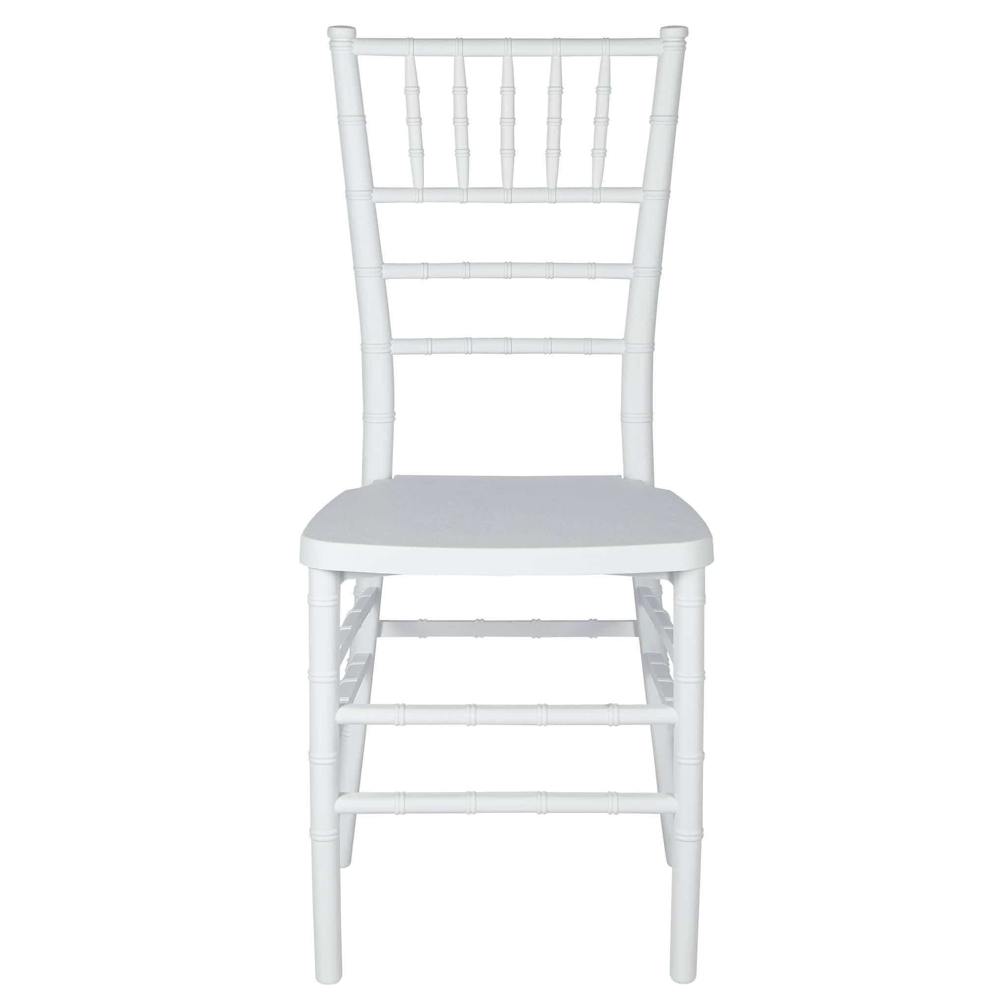 Chivari White Woodgrain ToughResin™ Chiavari Chair CCRWB-MONO-AX-T