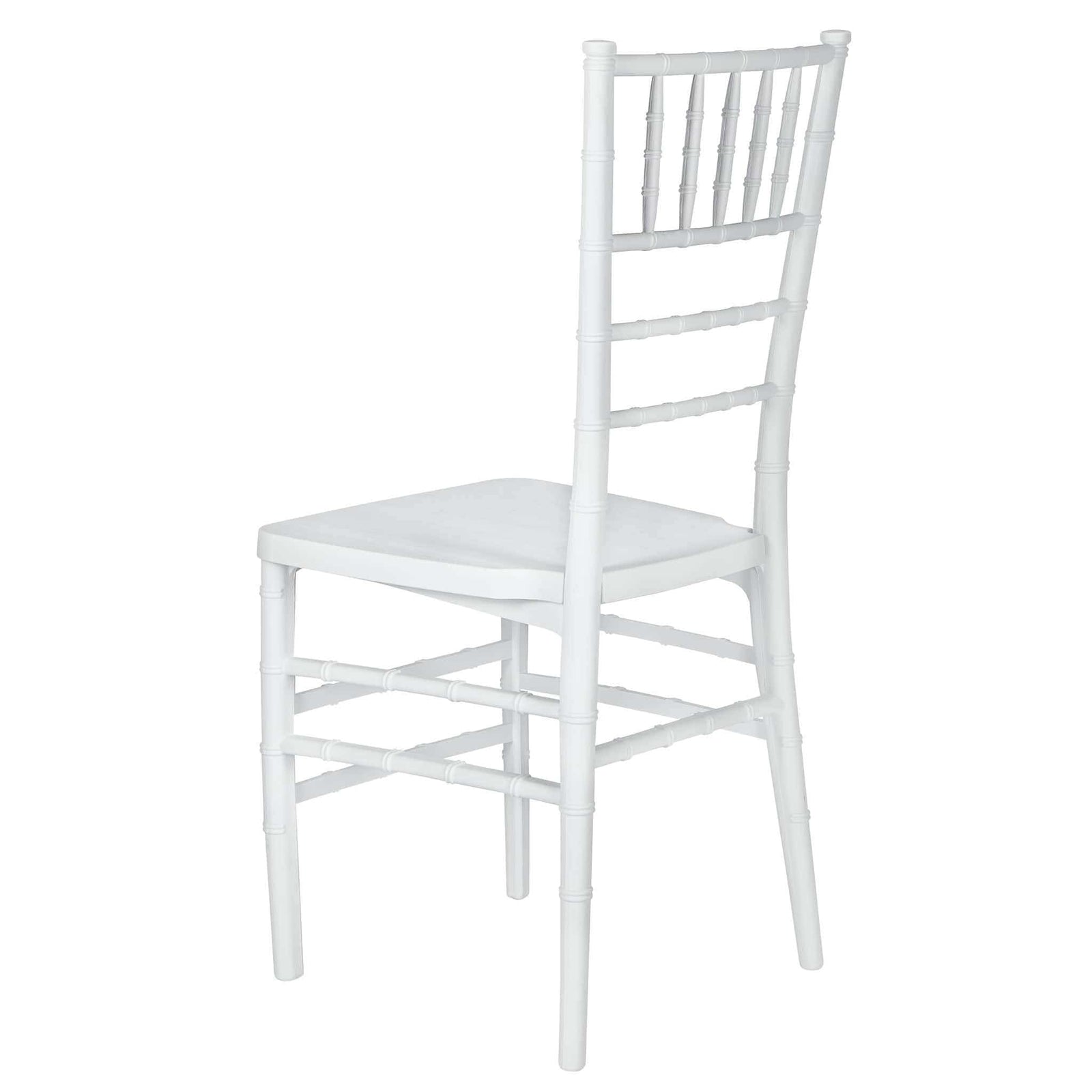 Chivari White Woodgrain ToughResin™ Chiavari Chair CCRWB-MONO-AX-T
