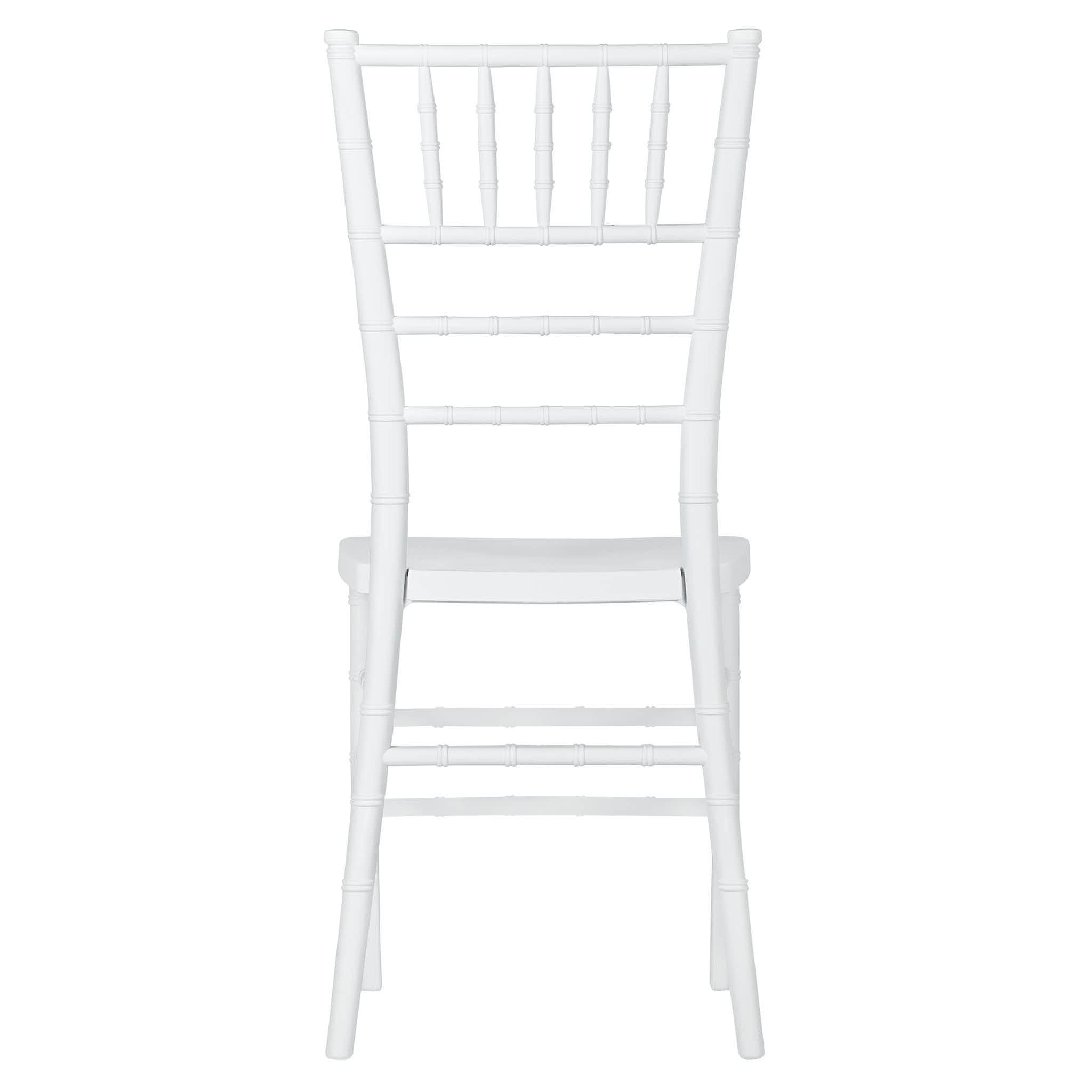 Chivari White Woodgrain ToughResin™ Chiavari Chair CCRWB-MONO-AX-T