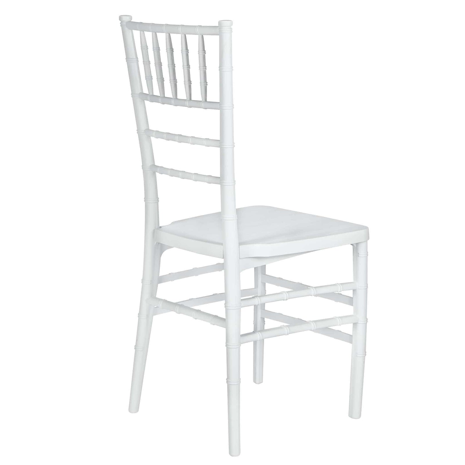 Chivari White Woodgrain ToughResin™ Chiavari Chair CCRWB-MONO-AX-T