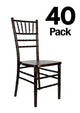 Chivari 40 Chair Pack Espresso Dark Brown ToughWood™ Chiavari Chair CCWFE-ZG-T-40