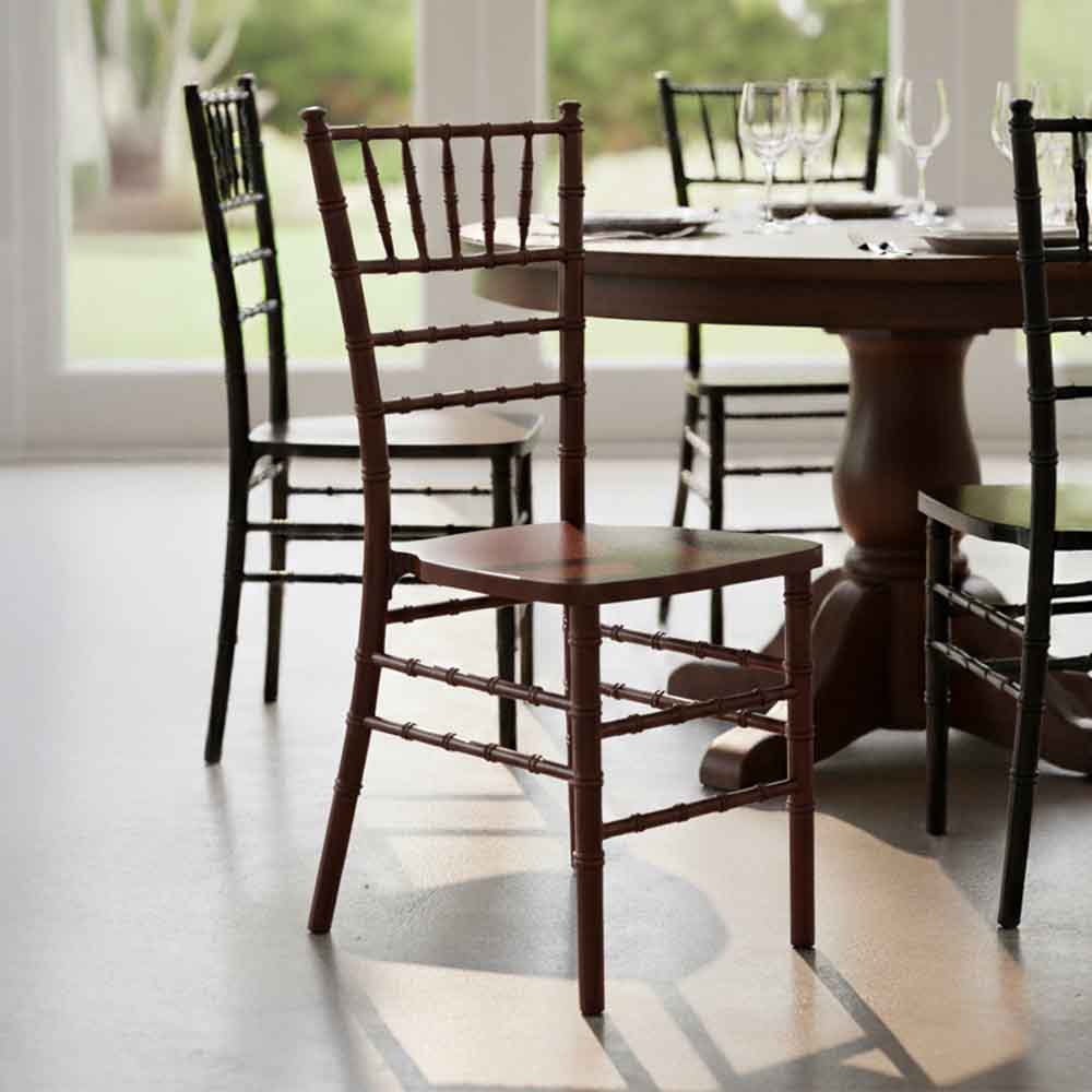 Chivari Espresso Dark Brown ToughWood™ Chiavari Chair CCWFE-ZG-T