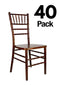 Chivari 40 Chair Pack Fruitwood Medium Brown ToughWood™ Chiavari Chair CCWFM-ZG-T-40