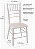 Chivari Ivory Distressed ToughWood™ Chiavari Chair CCWID-ZG-T
