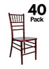 Chivari 40 Chair Pack Mahogany Red Wine ToughWood™ Chiavari Chair CCWM-ZG-T-40