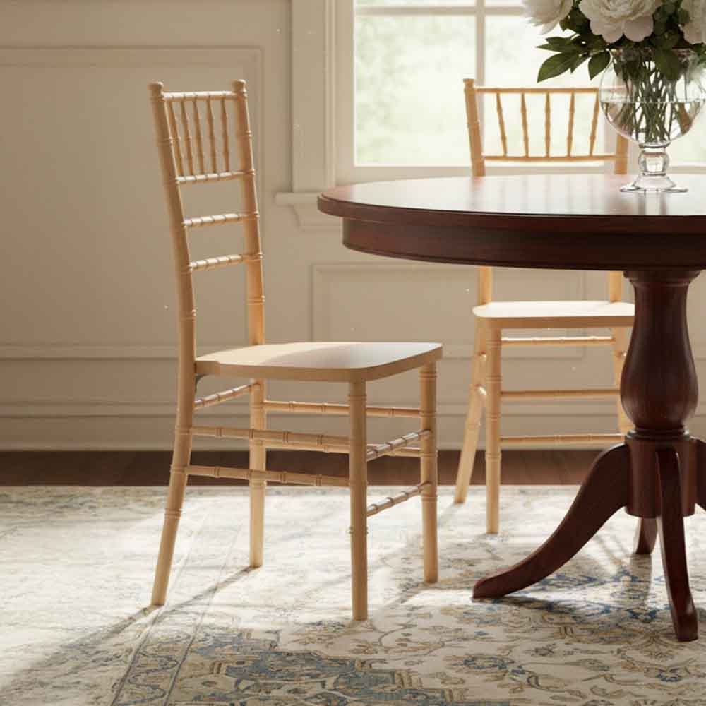 Chivari Light Natural ToughWood™ Chiavari Chair CCWNL-ZG-T