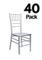Chivari 40 Chair Pack Silver ToughWood™ Chiavari Chair CCWS-ZG-T-40
