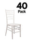 Chivari 40 Chair Pack White ToughWood™ Chiavari Chair CCWW-ZG-T-40
