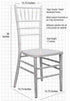 Chivari 40 Chair Pack White ToughWood™ Chiavari Chair CCWW-ZG-T-40