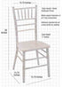 Chivari 40 Chair Pack White Distressed ToughWood™ Chiavari Chair CCWWD-ZG-T-40