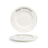 Front of the House FOH CDP133BEP22 10.62" Round Catalyst® Rim Plate - Happy Anniversary - Case of 6 FOH-CDP133BEP22