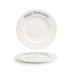 Front of the House FOH CDP133BEP22 10.62" Round Catalyst® Rim Plate - Happy Anniversary - Case of 6 FOH-CDP133BEP22