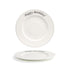 Front of the House FOH CDP134BEP22 10.62" Round Catalyst® Rim Plate - Happy Birthday - Case of 6 FOH-CDP134BEP22