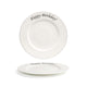 Front of the House FOH CDP134BEP22 10.62" Round Catalyst® Rim Plate - Happy Birthday - Case of 6 FOH-CDP134BEP22