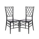 Chivari Black Diamond Resin Chair - 2 Pack - Some Assembly Required CDRB2-U-ZG-T-2