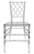 Chivari Clear Resin ProClear™ Diamond Back Chair CDRC-ZG-T