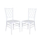 Chivari White Diamond Resin Chair - 2 Pack - Some Assembly Required CDRW2-U-ZG-T-2