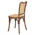 Chestnut Emma Resin Chair with Natural Cane Back and Rattan Seat