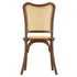 Chestnut Emma Resin Chair with Natural Cane Back and Rattan Seat