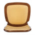 Chestnut Emma Resin Chair with Natural Cane Back and Rattan Seat