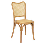 Natural Emma Resin Chair with Natural Cane Back and Rattan Seat