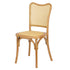 Chivari Natural Emma Resin Chair with Natural Cane Back and Rattan Seat CERNN-ZG-T