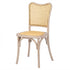 Chivari Natural Washed Emma Resin Chair with Natural Cane Back and Rattan Seat CERNW-ZG-T