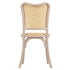 Chivari Natural Washed Emma Resin Chair with Natural Cane Back and Rattan Seat CERNW-ZG-T