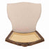 Chivari Rustic Fruitwood Emily Resin Chair with Beige Linen Seat Pad and Rattan Back CERRFR-ZG-T