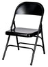 Chivari Black Metal Folding Chair CFMBL-CX-T