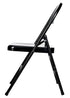 Chivari Black Metal Folding Chair CFMBL-CX-T