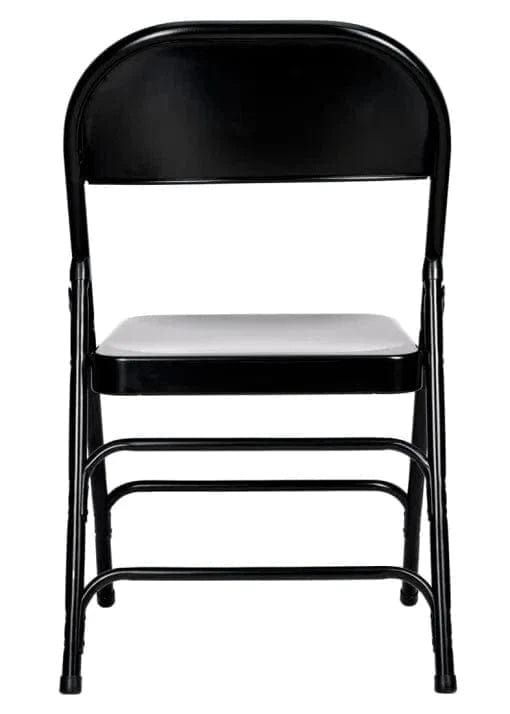 Chivari Black Metal Folding Chair CFMBL-CX-T