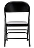 Chivari Black Metal Folding Chair CFMBL-CX-T