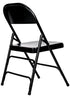 Chivari Black Metal Folding Chair CFMBL-CX-T