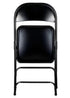 Chivari Black Metal Folding Chair CFMBL-CX-T