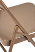 Chivari Brown Metal Folding Chair CFMBR-CX-T
