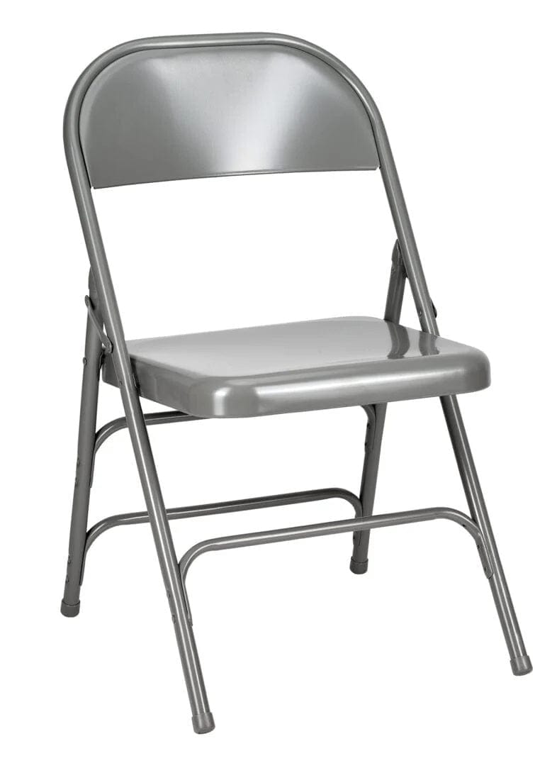 Gray Metal Folding Chair