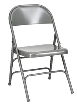 Gray Metal Folding Chair