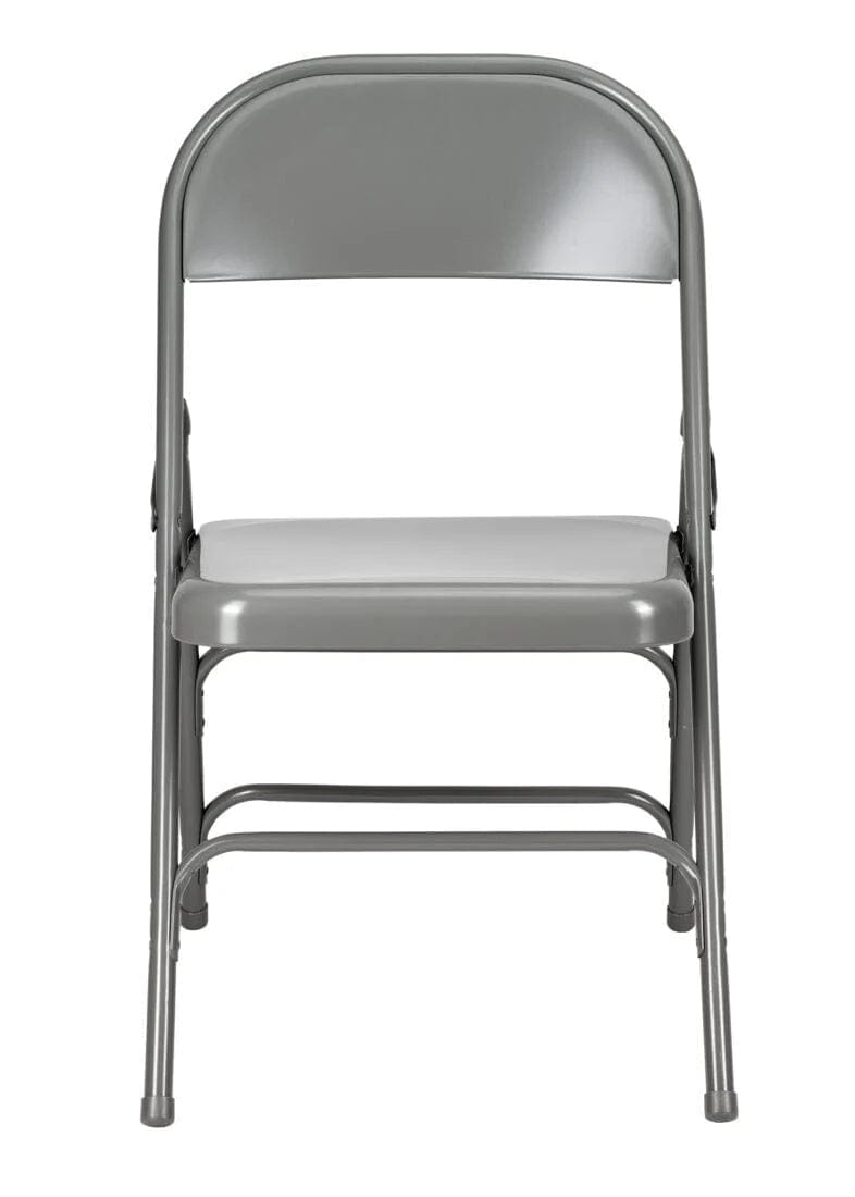 Gray Metal Folding Chair