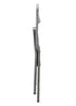 Chivari Gray Metal Folding Chair CFMGR-CX-T
