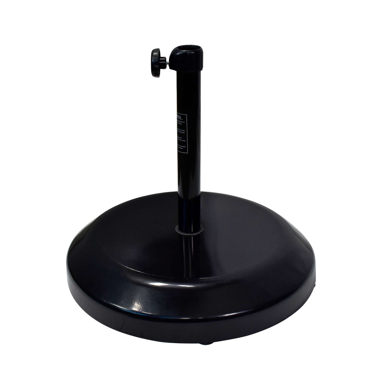 California Umbrellas Black 75 lbs Umbrella Base with Casing & Casters CAL-CFMT172-BLACK
