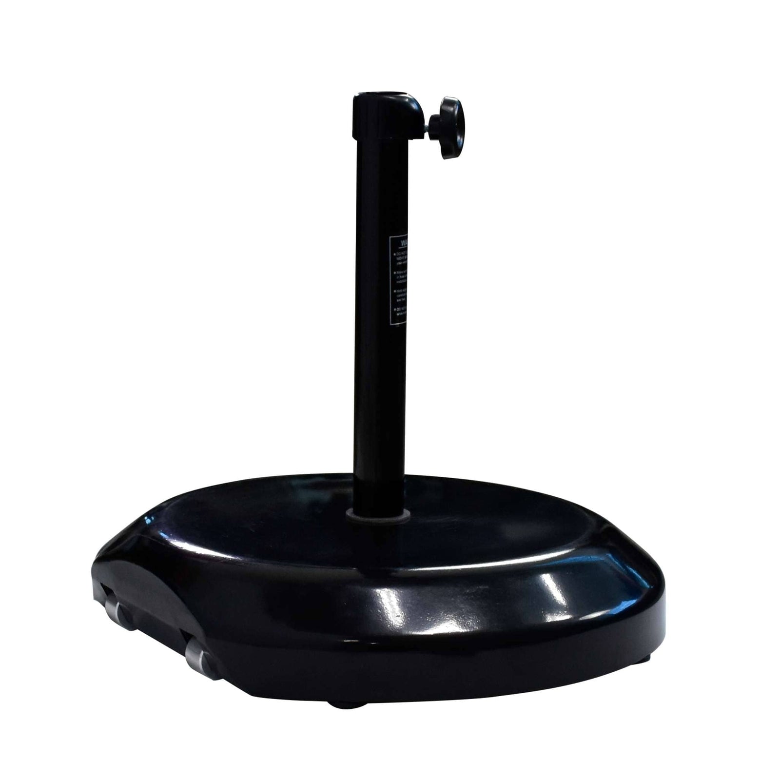 California Umbrellas Black 75 lbs Umbrella Base with Casing & Casters CAL-CFMT172-BLACK