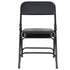 Chivari 40 Pack Black Metal Folding Chair with Black Vinyl Cushion CFMVBB1-CX-T-40