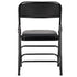 Chivari 40 Pack Black Metal Folding Chair with Black Vinyl Cushion CFMVBB1-CX-T-40