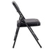 Chivari 40 Pack Black Metal Folding Chair with Black Vinyl Cushion CFMVBB1-CX-T-40
