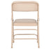 Chivari 40 Pack Beige Metal Folding Chairs with Beige Vinyl Cushions CFMVBEBE1-CX-T-40
