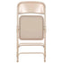 Chivari 40 Pack Beige Metal Folding Chairs with Beige Vinyl Cushions CFMVBEBE1-CX-T-40